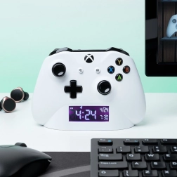 Vækkeur XBOX – hvid, USB-strøm