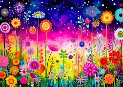 Nyd Puslespil Serenade af Blomsterblade 1000 brikker