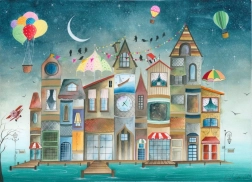 Puslespil Magnolia Huse, som jeg har læst om – 1000 brikker