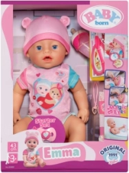 Interaktiv dukke Baby Born Emma 43 cm med tilbehør