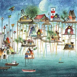 Puzzle Pier City 1023 brikker MAGNOLIA