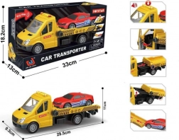 bugseringsbil med racerbil med lys og lyde