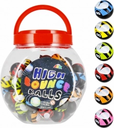 Hoppebold Mariehøne 3 cm i dåse – farvemix