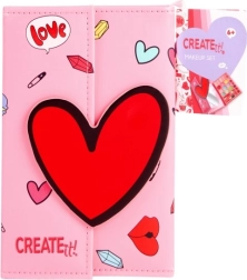 Børne make-up bog på magnet CREATE IT! med hjerte