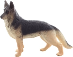 Plastikhund schæfer 9 cm