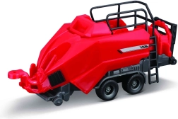 Bburago landbrugstraktor MASSEY FERGUSON 8740S med 3 trailere 10 cm gavesæt