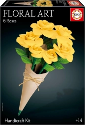 3D puslespil EDUCA Floral Art – gule roser