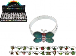 Justerbar ring, der skifter farve efter temperatur – mix af motiver