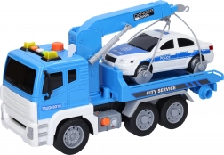 Trækker med bil og effekter