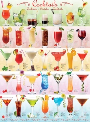 Puslespil Eurographics Cocktails 1000 brikker