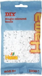 Strygeperler hvide 5 mm, 1000 stk.