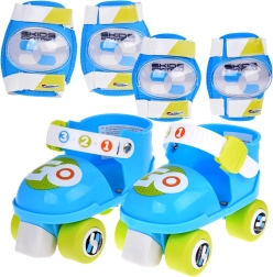 Børns justerbare rulleskøjter med beskyttere