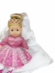 Dukke Bambolina Molly prinsesse med 3 sange