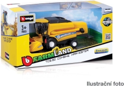 Bburago Farmland mejetærsker New Holland TC5.90 18 cm – metalmodel med tilbehør