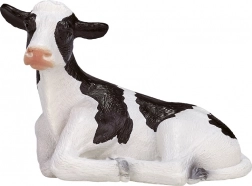 Figur af liggende holstein-kalv