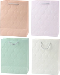 Elegant gavepose med præget hjerter 23 x 18 x 10,5 cm