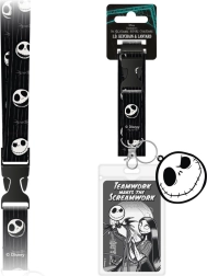 Nøglesnor til halsen Nightmare Before Christmas med gennemsigtig lomme