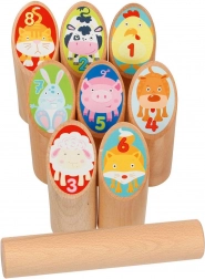 Vikingespil kubb med dyr