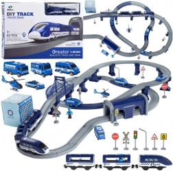 Stor elektrisk togbane POLITI 92 dele ZA4436