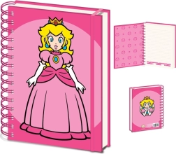 A5 ringbindsblok med PRINCESS PEACH – SUPER MARIO motiv
