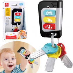 Interaktive børnebilnøgler med fjernbetjening med lyde og melodier