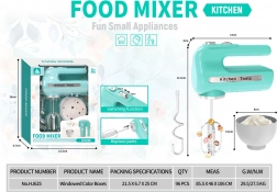 Børnemixer med roterende piskeris og tilbehør