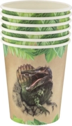 Papkrus til dinosaurfest 250 ml, 6 stk.