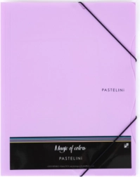 MAPPE MED ELASTIK A4 PASTELINI lilla