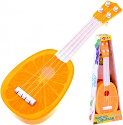 Børneukulele – plastguitar 37 cm – Appelsin