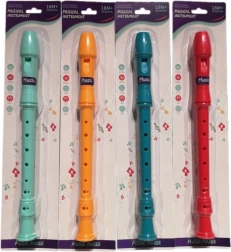 Plastfløjte til børn i blister, 4 farver