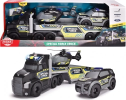 Dickie Toys SOS bugserlastbil med platform og redningskøretøjer