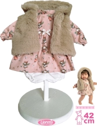 Llorens 3-delt outfit til dukke 42 cm