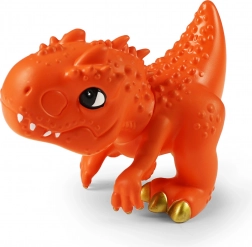Oransje dinosaur 14 cm