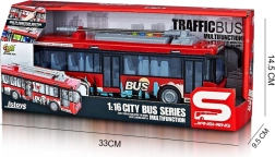 Legetøjs-trolleybus med lys- og lydeffekter