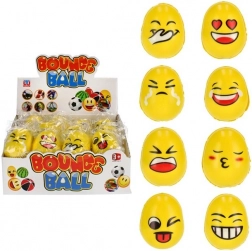 Antistress-æg med emoji-ansigter 6 cm