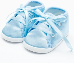 New Baby satinsutsko blå