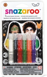 Sæt med ansigts- og kropsfarver i stifter Halloween