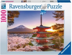 Ravensburger puslespil udsigt over Fuji og kirsebærblomster 1000 brikker