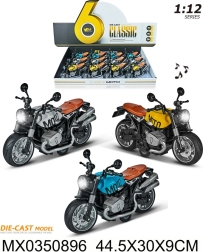 Motorcykel 1:12 med lys og lyd