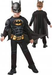 Børnekostume BATMAN sort 110–116 cm (5–6 år)