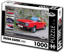 Puslespil RETRO-AUTA Škoda Garde 1983, 1000 brikker