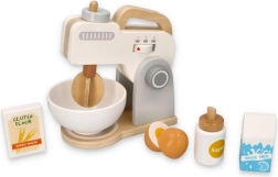 Grå træ-køkkenmixer