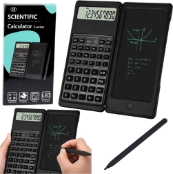 Videnskabelig lommeregner med LCD-skrivetavle og stylus, 10-cifret display