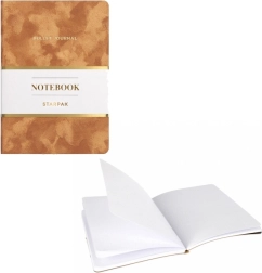 Elegant notesbog i karamel