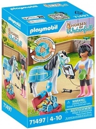 Playmobil Horses of Waterfall hippoterapeut – sæt til hestepasning