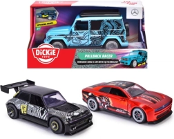 pullback-racer bil med svinghjul 15 cm med åbne døre