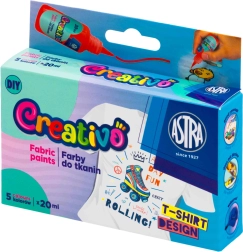 Tekstilmaling ASTRA CREATIVO 5×20 ml