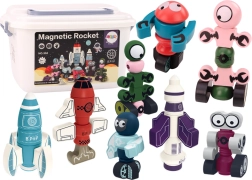 Magnetiske klodser Rumraket 56 dele