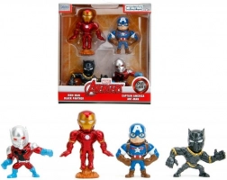 Sæt med metalfigurer MARVEL AVENGERS 6 cm – 4 stk.
