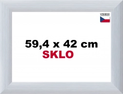 Aluminiumsramme til puslespil 59,4 x 42 cm - sølvfarvet